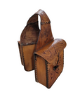 Leather rear saddlebag