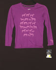 Chandail Manches Longues Iridéon Mauve Enfant M