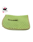 Shedrow lime green saddle pad Full