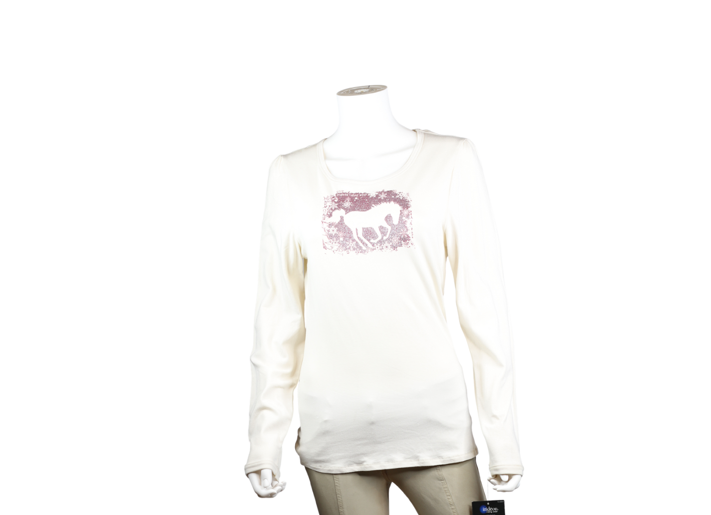 White Irideon Long Sleeves Shirt M
