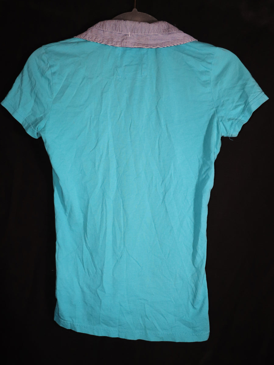 T-shirt Court En Coton Beige À Manches Courtes | Tops